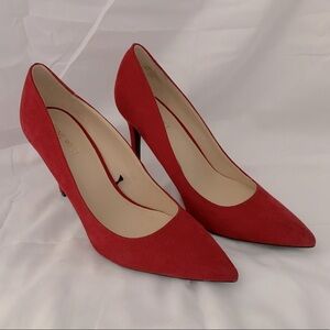 NWOT Nine West Classes Red Suede Pumps